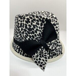 Whiteley Leopard Print Fedora Double Bow